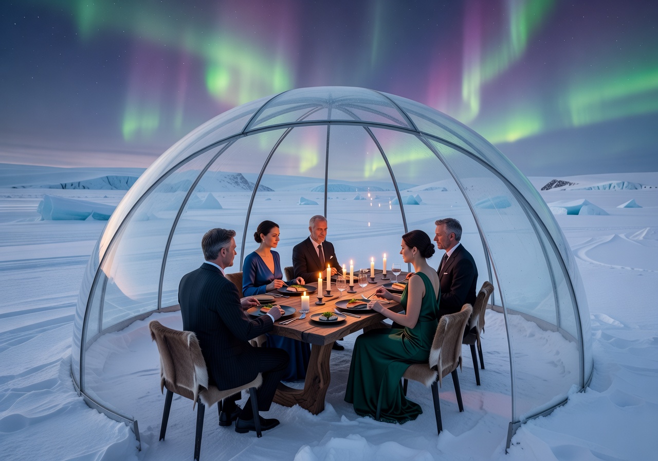 Arctic fine dining experience