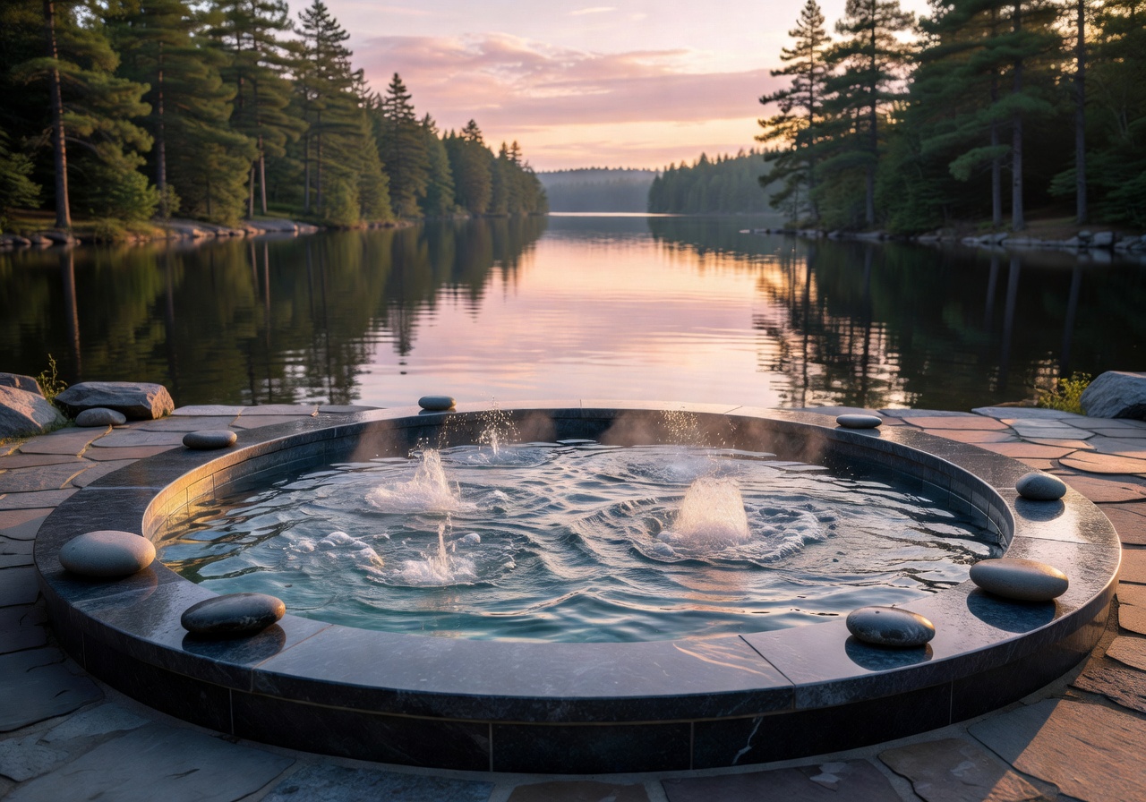 Hydrotherapy spa pool at Lake Serenity