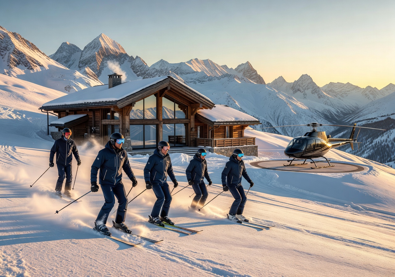 Luxury ski adventure