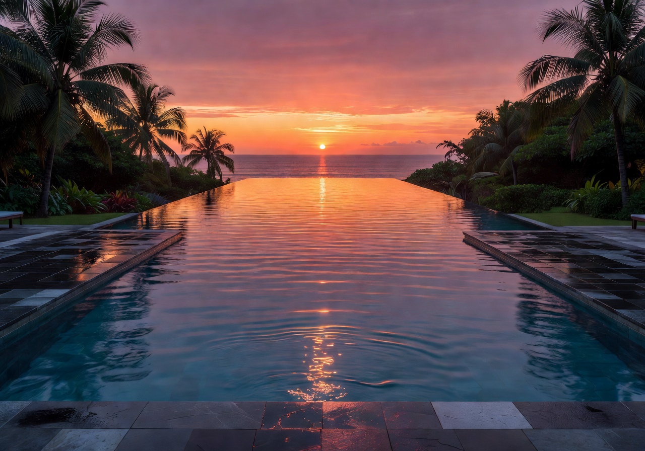 Heated indoor pool with luxury ambience